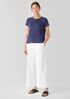 Organic Linen Cotton Jewel Neck Top