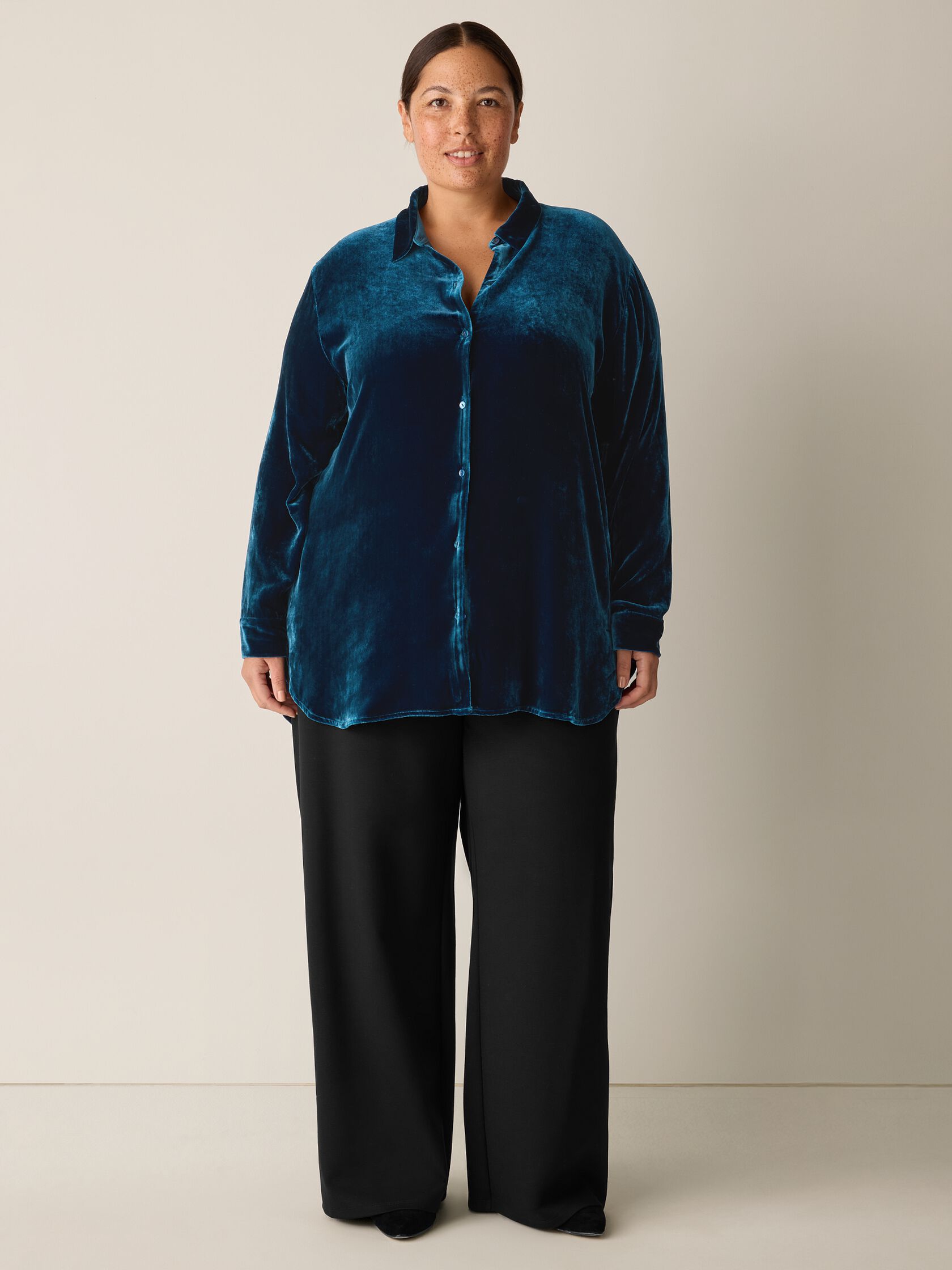 Velvet Classic Collar Shirt