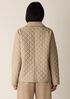 Eggshell Recycled Nylon Quilted Classic Collar Jacket