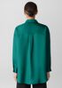 Silk Twill Classic Collar Long Shirt