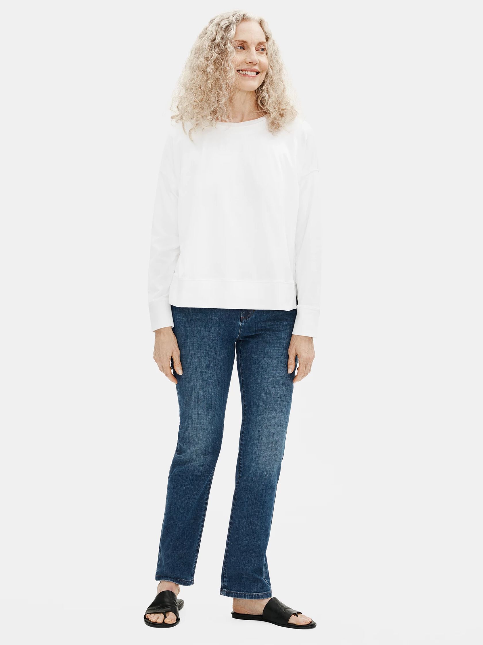 Organic Cotton Stretch Straight Jean