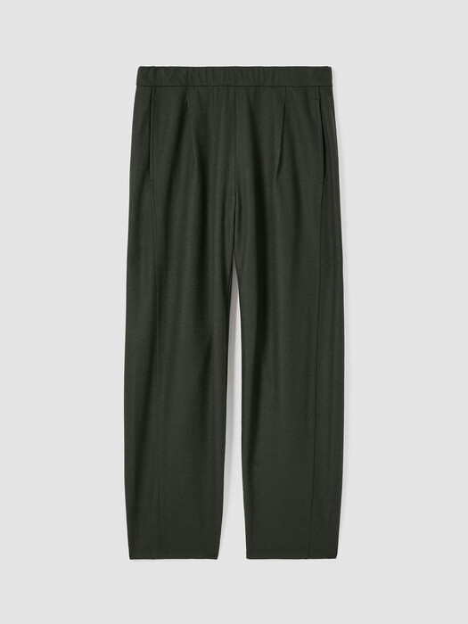 Boiled Wool Jersey Pleated Lantern Pant