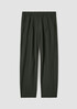 Boiled Wool Jersey Pleated Lantern Pant