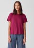 Organic Linen Jersey Crew Neck Tee