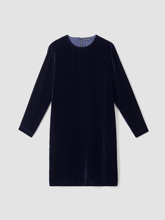 Velvet Crew Neck Dress