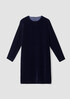 Velvet Crew Neck Dress