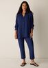 Washable Stretch Crepe Slim Pant