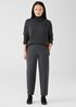 Organic Cotton Melange Crepe Lantern Pant
