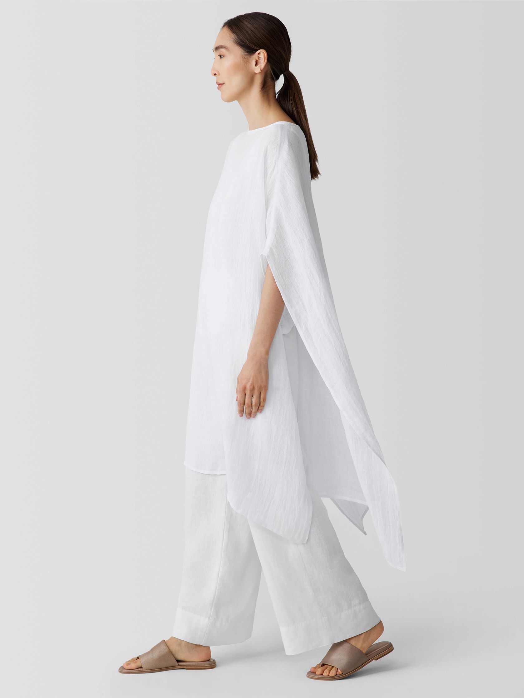 Organic Linen Gauze Caftan