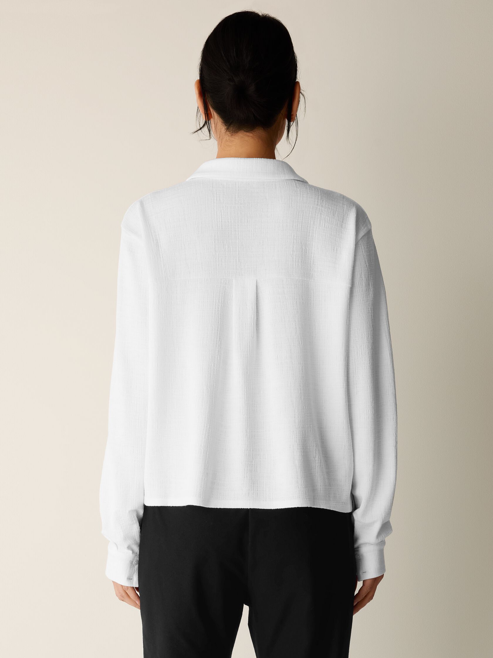 Cross Hatch Stretch Jersey Classic Collar Shirt