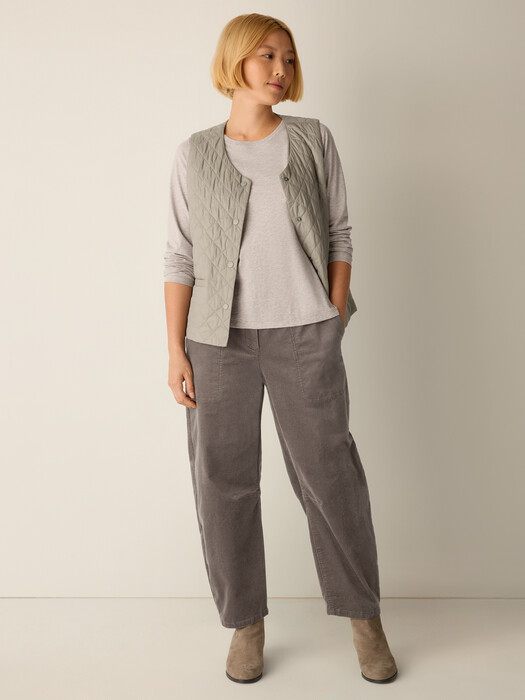 Mélange Fine Organic Cotton Jersey Round Neck Tee