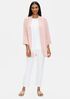 Silk Georgette Crepe High Collar Jacket