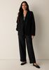 Felted Wool Jersey Angled Jacket in Regenerative Wool