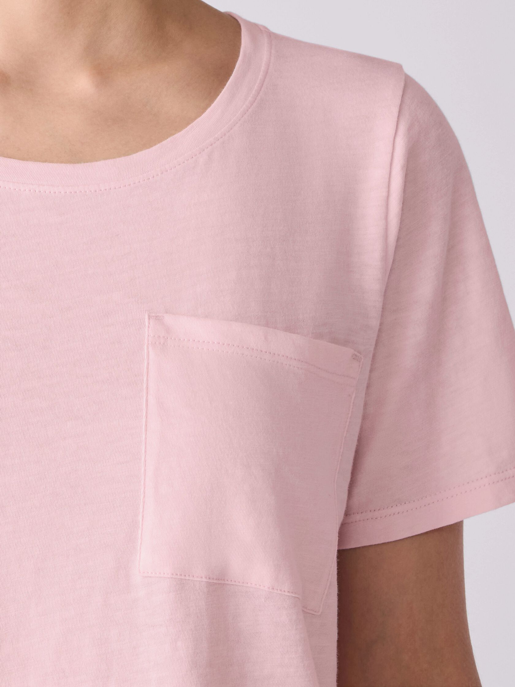 Organic Cotton Slubby Jersey Pocket Tee
