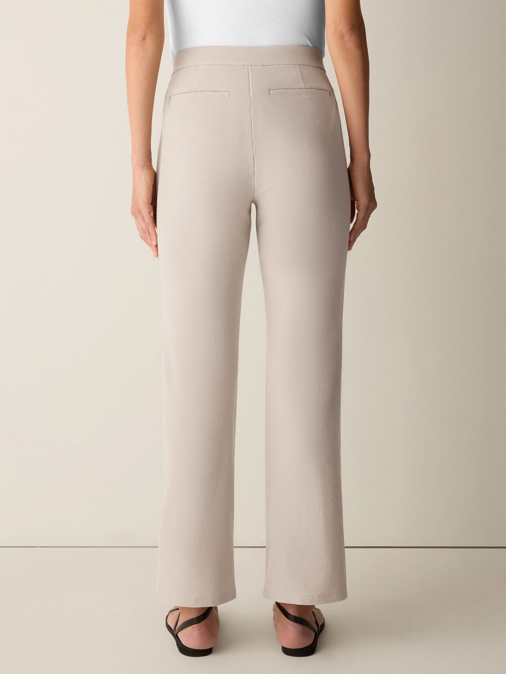 Washable Stretch Crepe Kick Pant