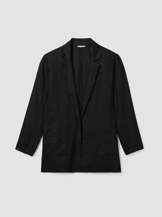 Organic Linen Long Blazer