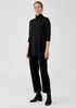 Fine Jersey Scrunch Neck Long Top
