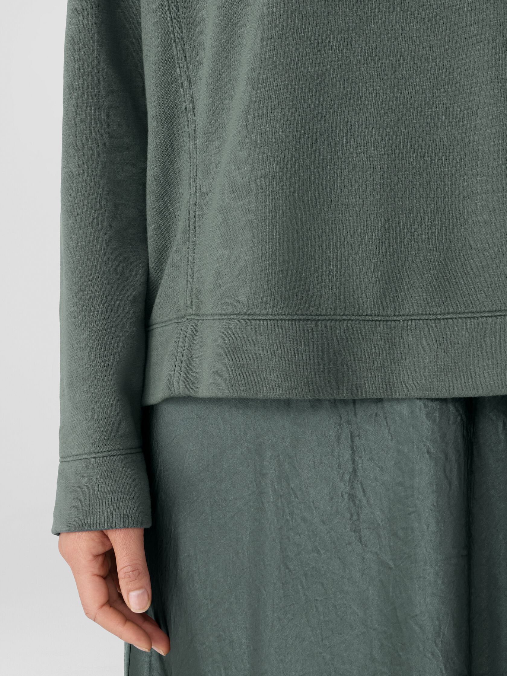 Garment-Dyed Organic Cotton Terry Box-Top