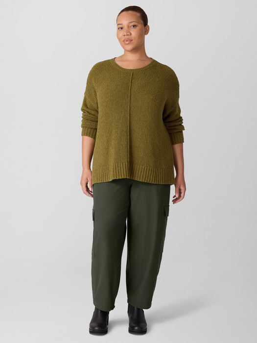 Washable Stretch Crepe Cargo Pant