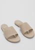 Edge Leather Slide Sandal