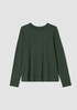 Stretch Jersey Knit Crew Neck Top
