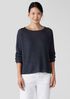 Organic Linen Délavé Bateau Neck Top