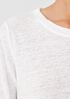 Organic Linen Jersey Crew Neck Top