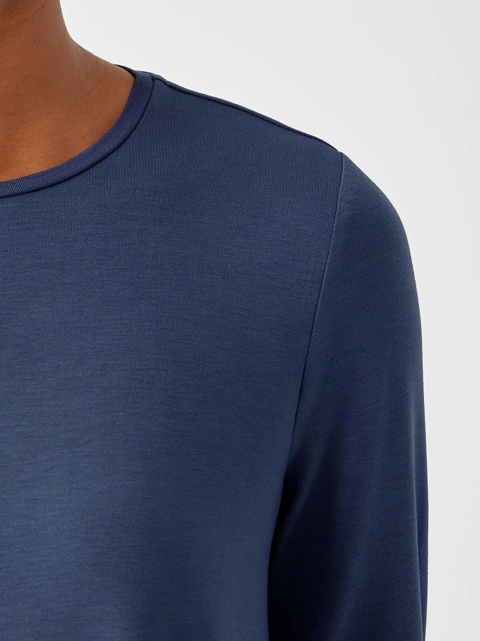 Fine Jersey Crew Neck Top