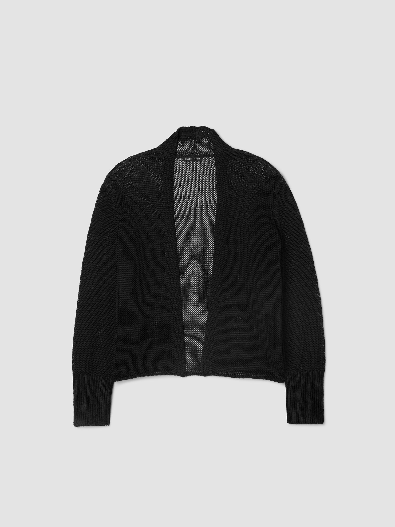 Organic Linen Cotton Cropped Cardigan