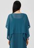 Sheer Silk Georgette Poncho