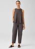 Organic Cotton Slubby Rib Knit Crew Neck Tank
