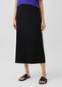 Stretch Jersey Knit A-Line Skirt