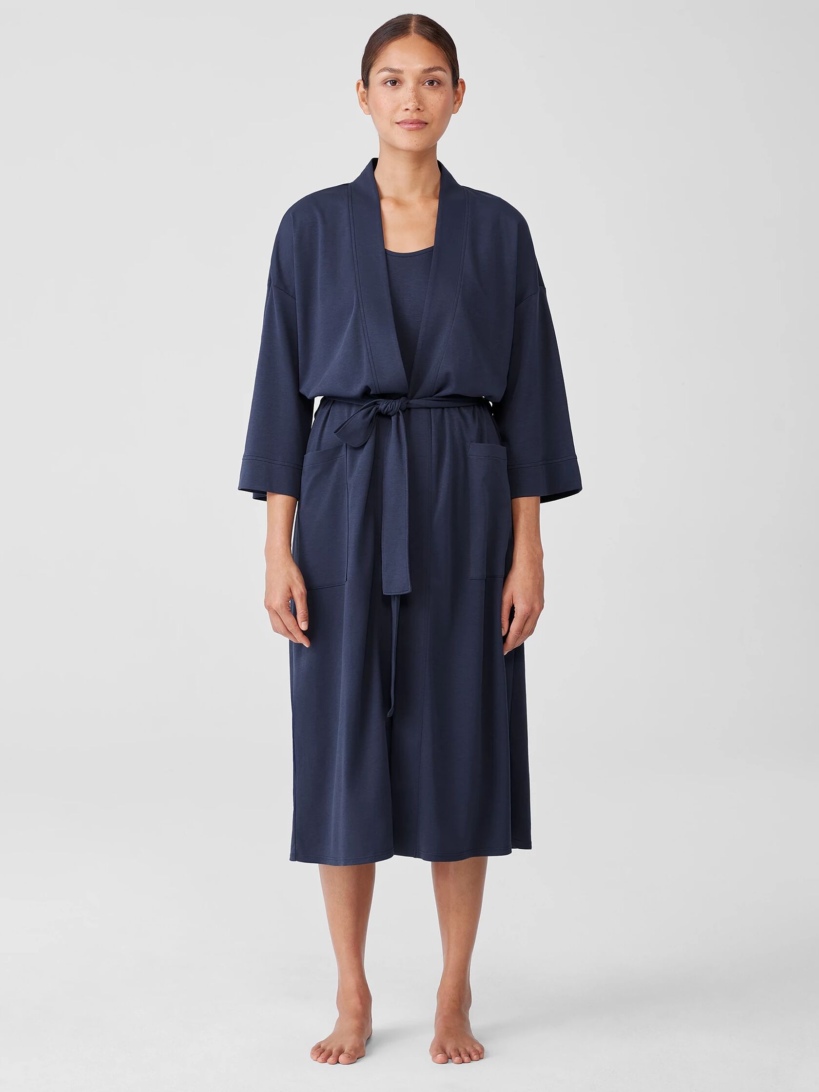 Cozy Organic Cotton Interlock Robe