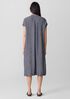 Puckered Organic Linen Shirtdress