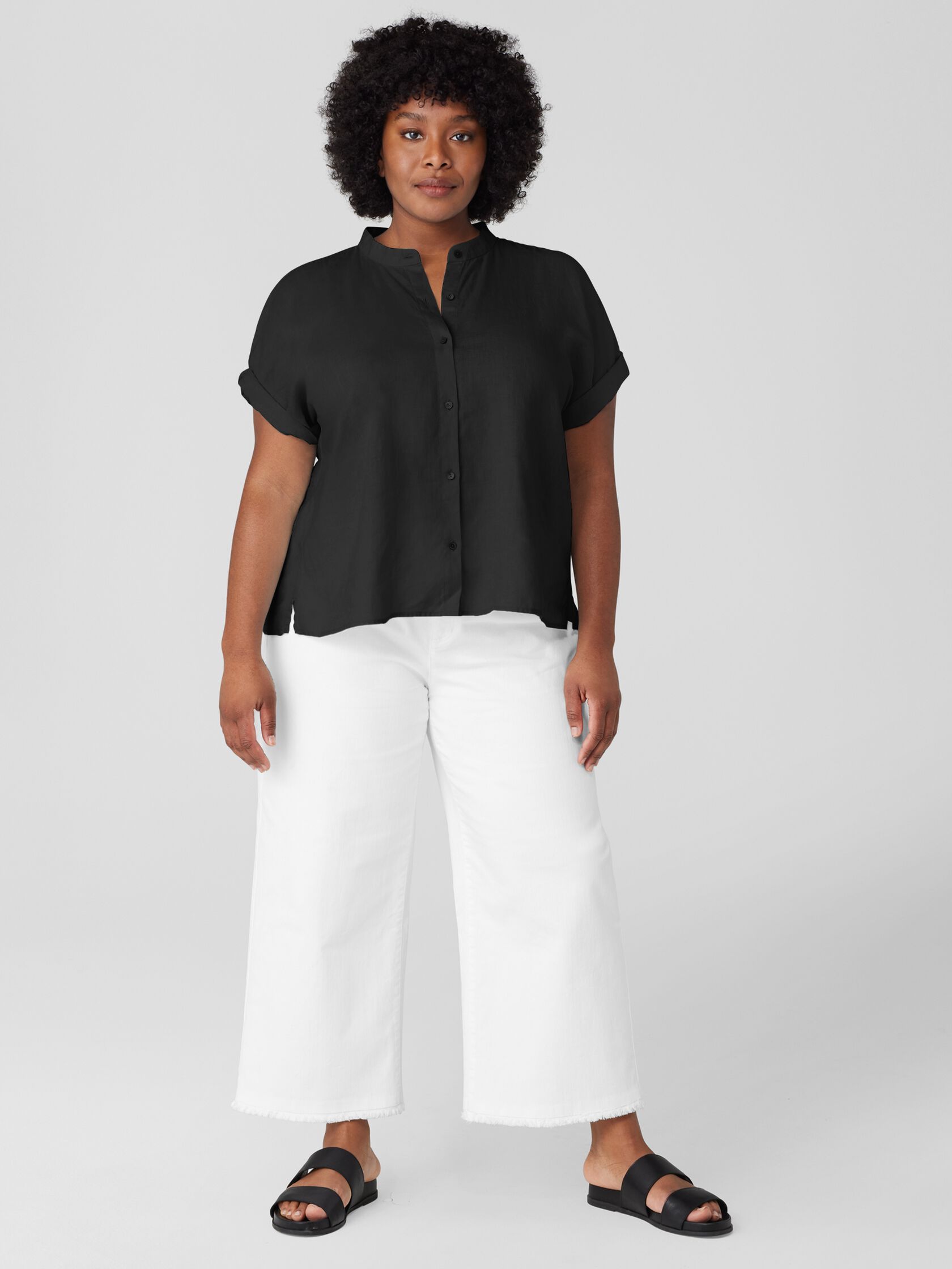 Handkerchief Linen Short-Sleeve Shirt