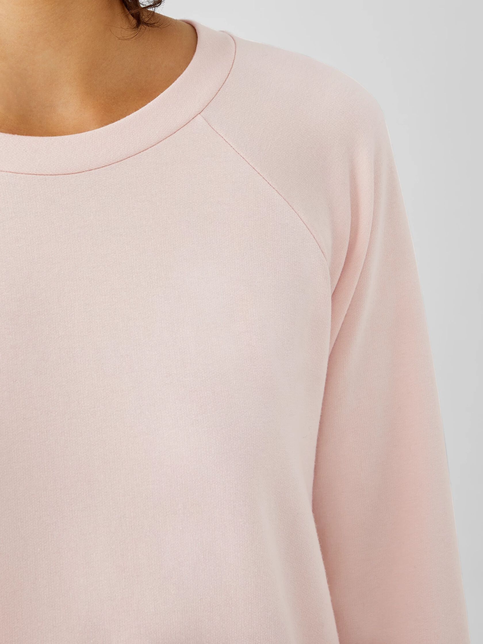 Cozy Brushed Terry Raglan-Sleeve Top