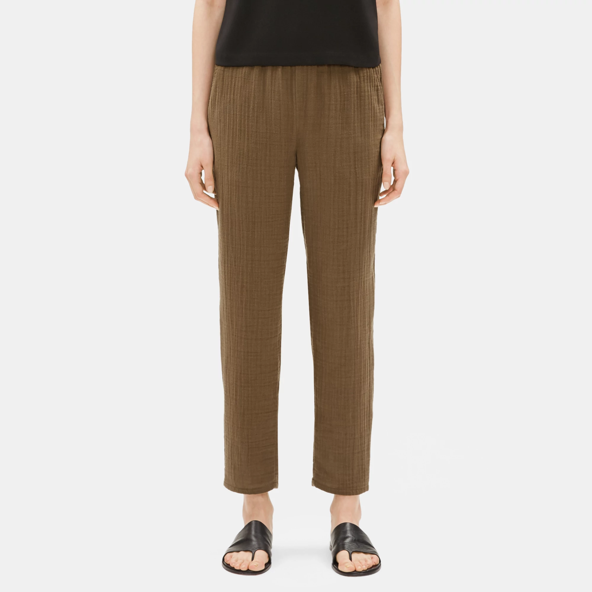 Organic Cotton Gauze Slouchy Pant 