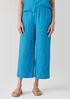Washed Organic Linen D&eacute;lav&eacute; Wide-Leg Pant