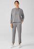 Heathered Organic Cotton Jersey Slouchy Pant