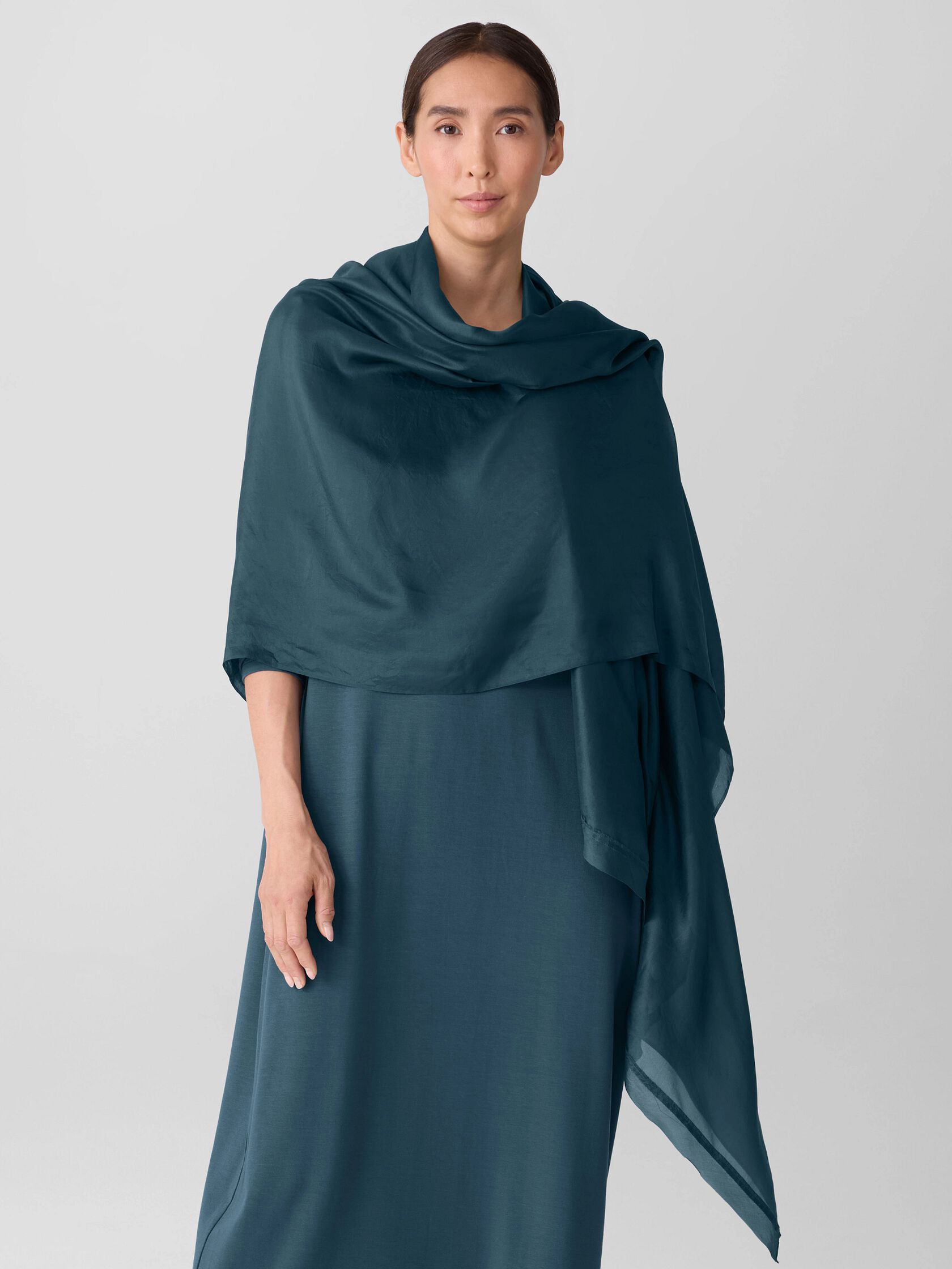 Washed Transitional Silk Parachute Scarf