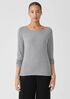 Pima Cotton Blend Scoop Neck Top