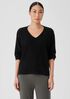 Italian Cashmere V-Neck Top