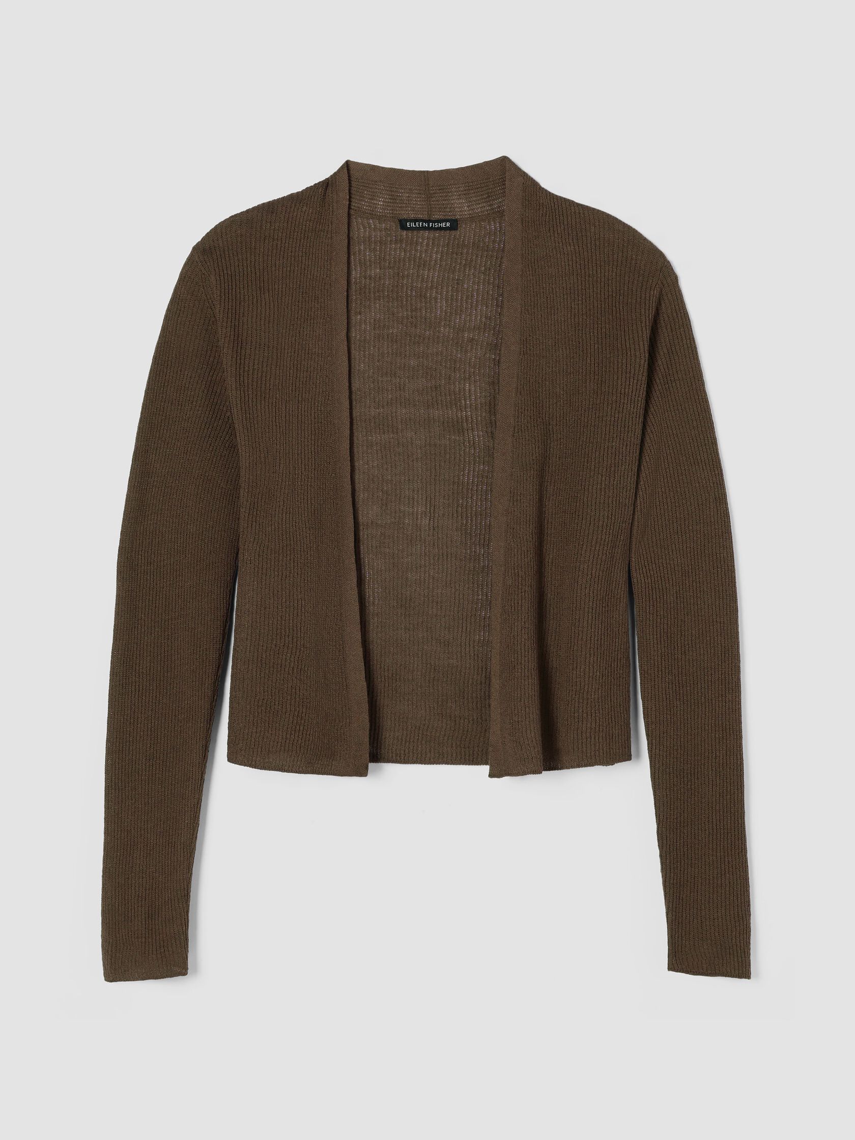 Organic Linen Cotton Cropped Cardigan