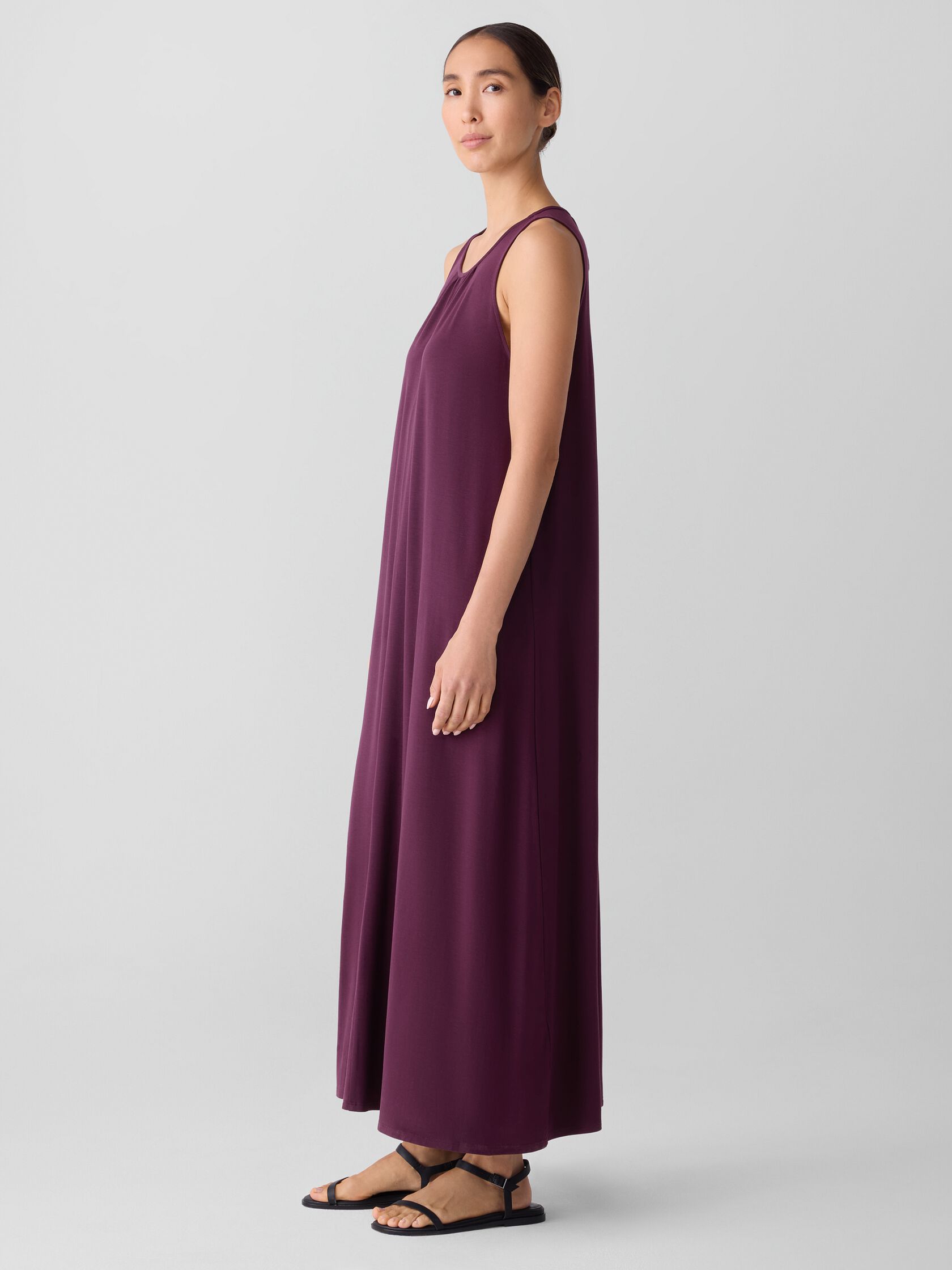 Fine Jersey Round Neck Tank Dress