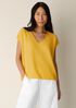 Organic Linen Cotton V-Neck Top