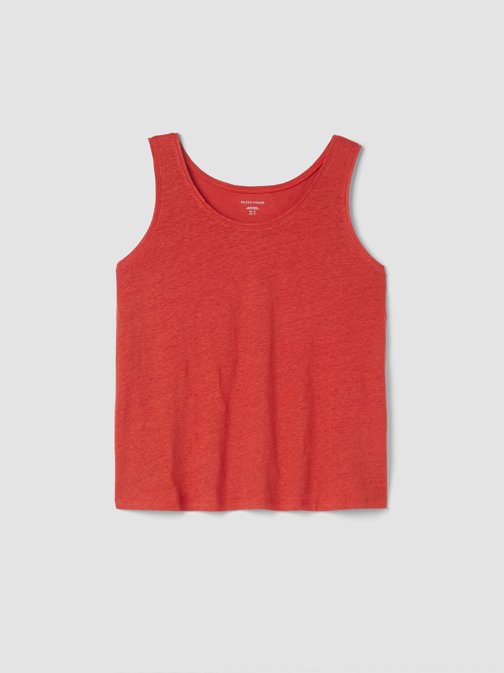 Organic Linen Jersey Scoop Neck Tank