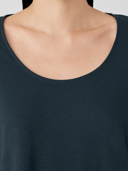 Organic Cotton Interlock U-Neck Sleep Top