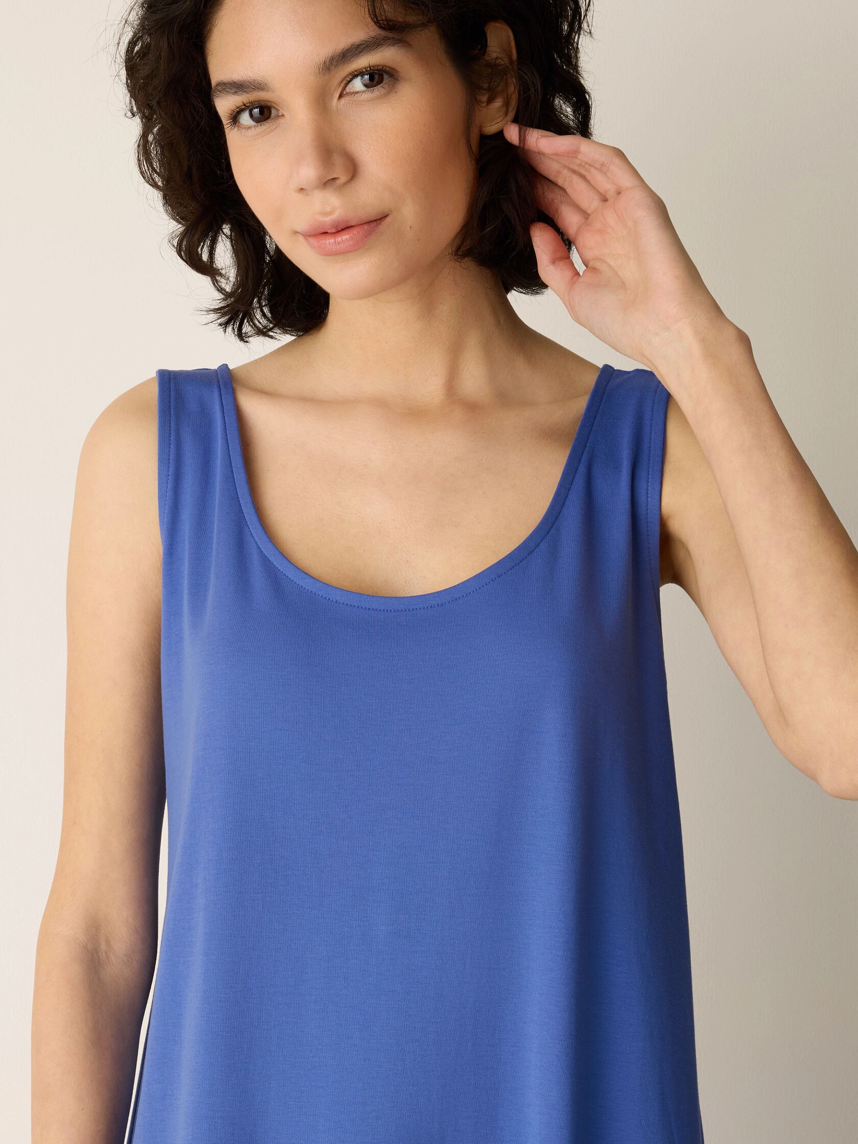 Organic Cotton Interlock Tank Sleep Dress
