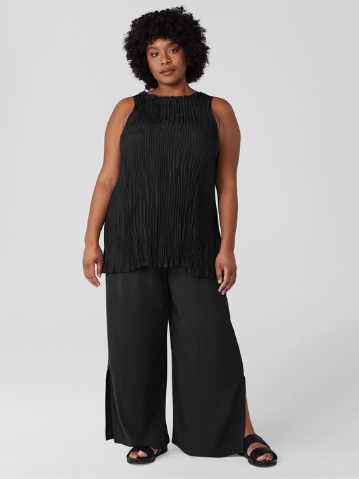 Silk Georgette Crepe Pant with Slits
