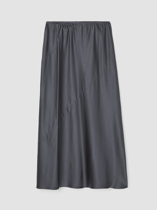 Stretch Silk Charmeuse Bias Skirt